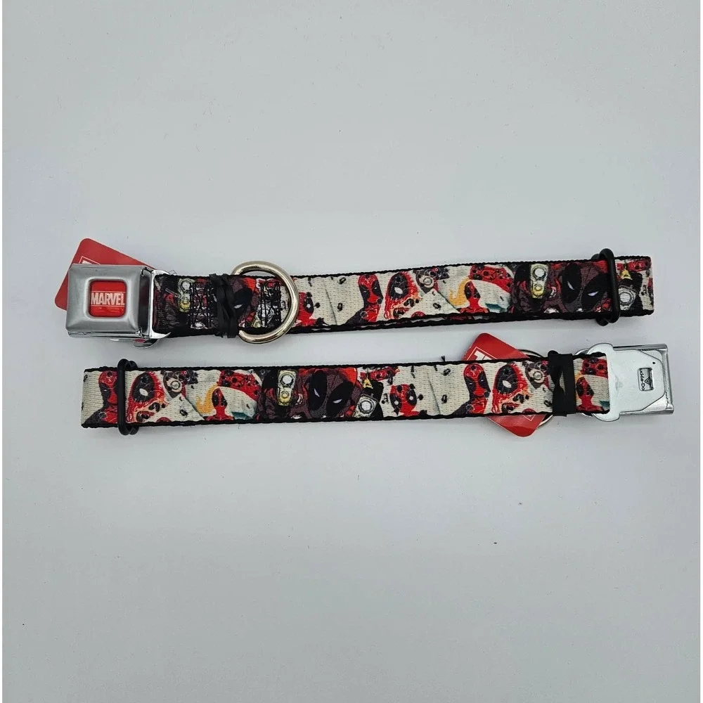 Buckle Down Marvel Deadpool‎ Car Seat Belt Buckle Dog Collar